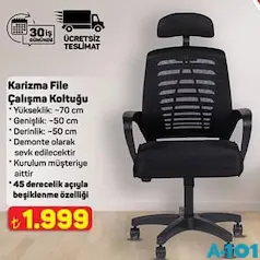 KARİZMA FİLE ÇALIŞMA KOLTUĞU 70X50X50 CM indirimli fiyat KARİZMA FİLE ÇALIŞMA KOLTUĞU 70X50X50 CM fiyat ve kampanya bilgisi
